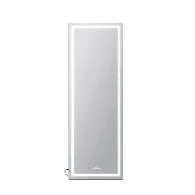 Miroir de maquillage pleine longueur Caelynn, Blanc