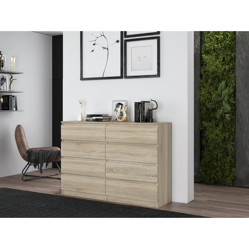 120cm W 8 - Drawer Chest of Drawers, SONAMA