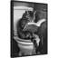 «Literary Litter Box Cat» par Hostetter, reproduction d'art sur toile encadrée-923368289