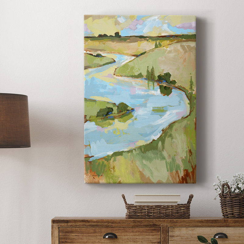 Upriver I - Cavas enveloppés de galerie, H 27 po x l 18 po