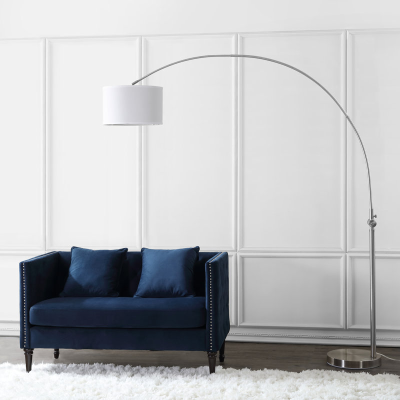 Shaftesbury 218.4cm Chrome Arched Floor Lamp