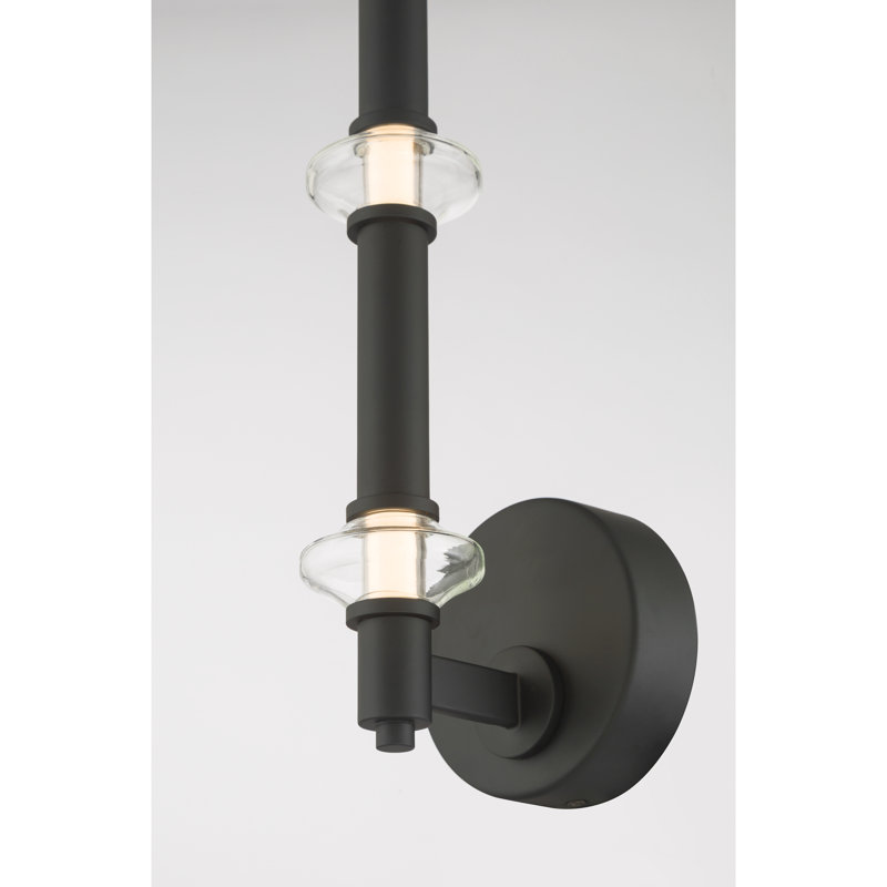 Pearl 21.5" High LED Wall Sconce, Black