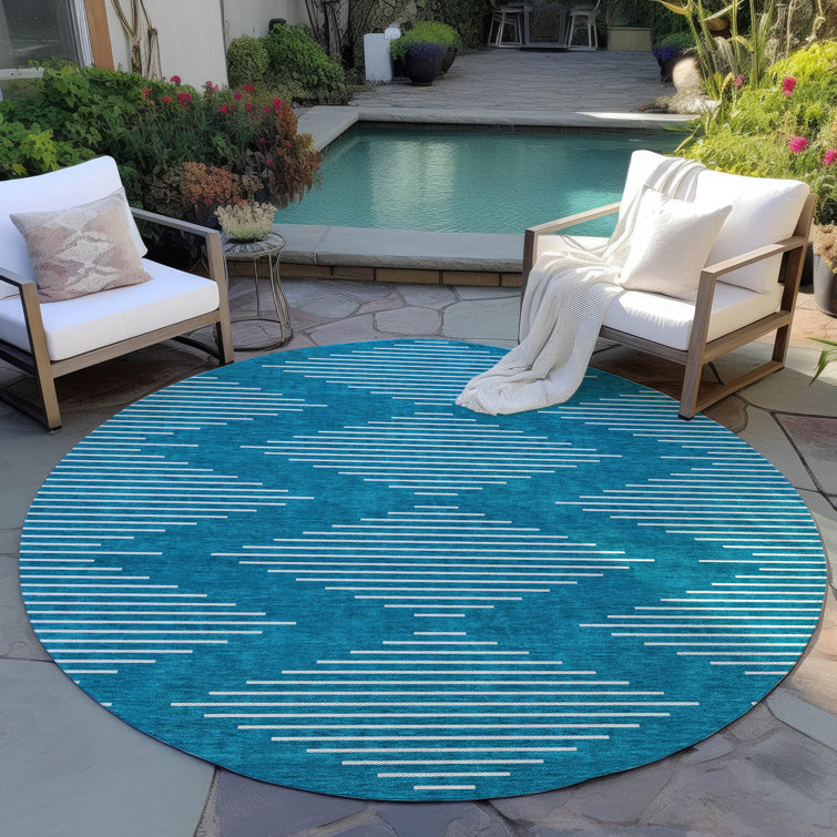 Machine Washable Indoor/Outdoor Chayden ACN1016 Rug