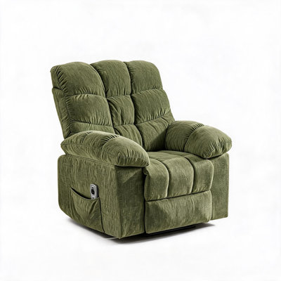Oversized 360° Swivel Rocker Recliner Chair