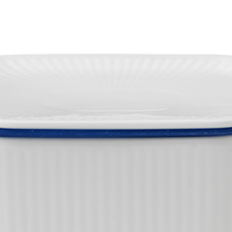 Royal Copenhagen White Fluted Butter Dish