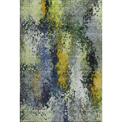 Premium Machine Washable Mayfield AMF2242 Abstract Rug