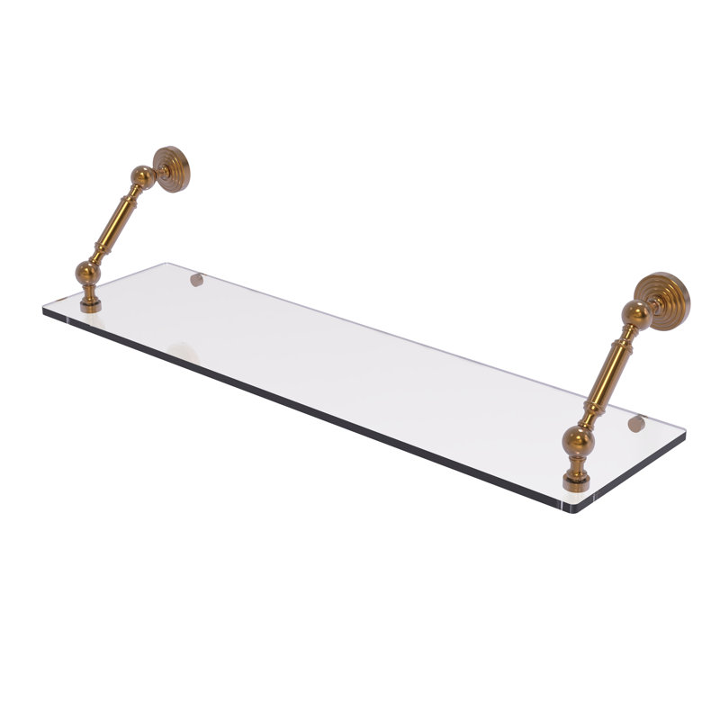 Beresford Bracket Shelf, Brushed Bronze, 7.3" H x 30" W x 8" D