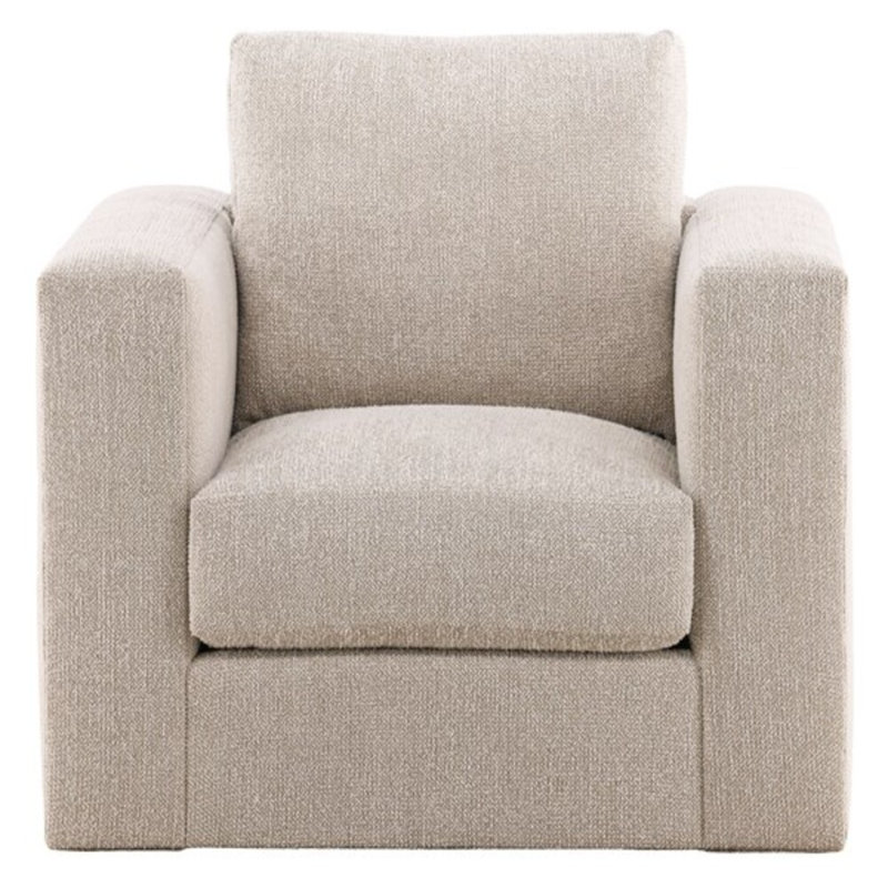 Fauteuil pivotant en stock Léone, Avoine Topper