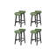 Tabourets de bar en bois, tabourets de bar à hauteur de comptoir avec siège rembourré en similicuir, ensemble de tabourets avec pieds en bois robuste-2129581041-2129581042