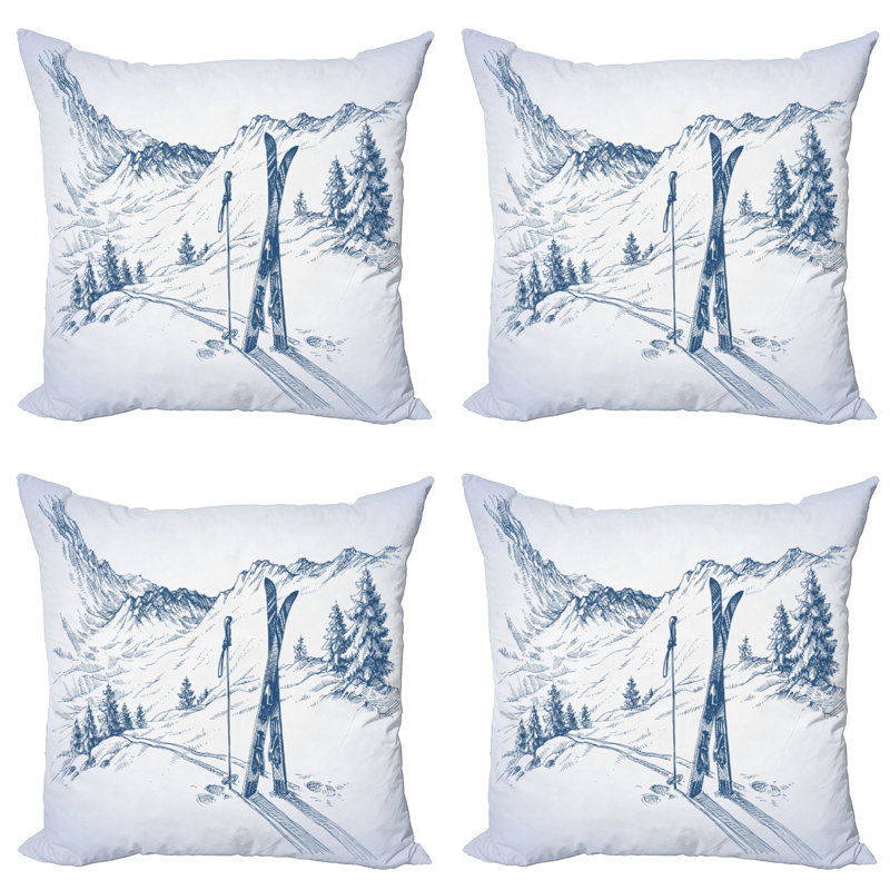 Housse de coussin carré Ambesonne, 16 po x 1 po