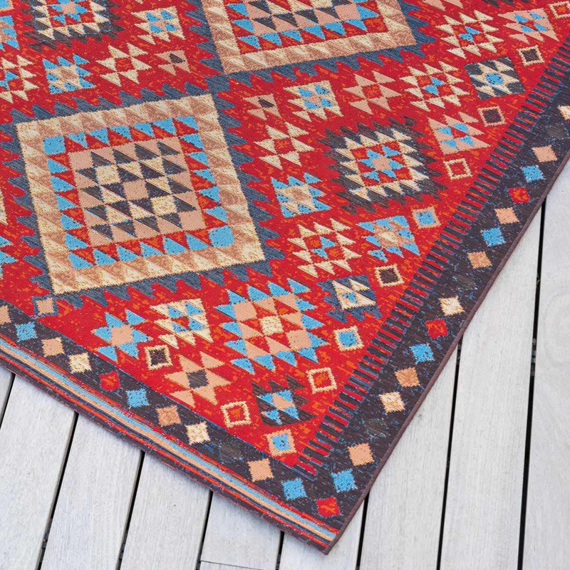 Rectangle Hand Woven Kilim Indoor / Outdoor Area Rug, Rectangle 155 x 230cm
