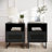 Mid-Century Modern Nightstands or End Tables with Rattan Accented Drawers-1342514078