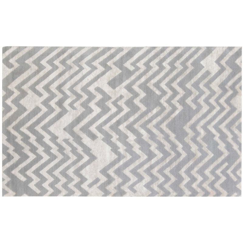 Modern One-of-a-Kind Rectangle 5' X 8' Hand Knotted Area Rug