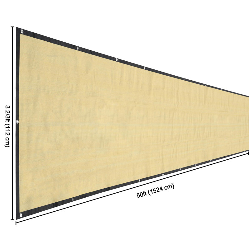 Polyethylene Plastic, Beige, 48" H x 600" W x 0.1" D