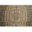 Tapis beige / brun en laine noué à la main de conception unique 5 pi 6 po x 10 pi 3 po New Age