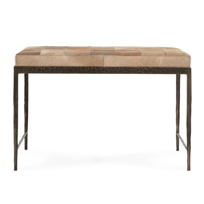 Banc en cuir véritable Achen