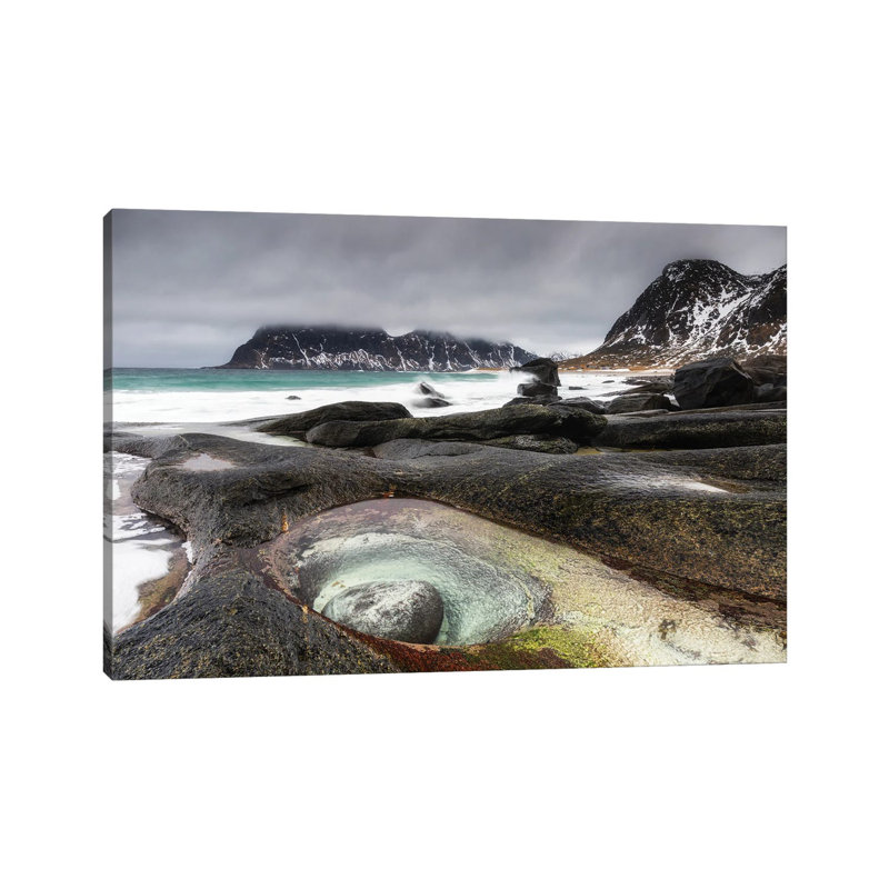 Uttakleiv Beach, Lofoten In Norway by Mikolaj Gospodarek - Wrapped Canvas Gallery-Wrapped Canvas Giclée