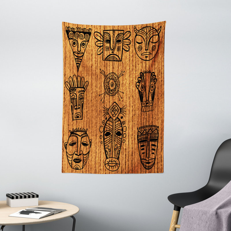 Tapisserie africaine en polyester, H 60 po x l 40 po