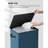 Large 100L Laundry Hamper With Lid, Collapsible Clothes Basket & Removable Bag-122980211