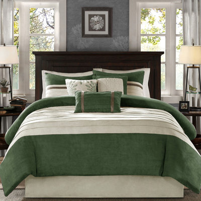Édredon en très grand daim, 7 pièces, rembourrage, coussins décoratifs et suède facile à laver pour le lit, doux au toucher, lavable à la machine, avec jupe de lit
