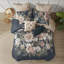 Ensemble d'édredon 8 pièces en coton bleu marine-119181224