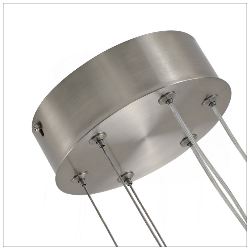 Modern LED Chandelier - Geometric -Arm Design, Adjustable Hanging, Sleek Metal Finish For Dining Room, Living Room & Office