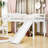 Kenara Twin Low Loft Bed With Slide And Ladder,Safety Guardrails-1729171636