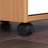 Solid Wood Roll Cart & Storage Chest 6 Drawer Natural Honey & White-467244027