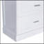 Tall Bathroom Storage Cabinet, Cabinet With Two Doors And Drawers, Adjustable Shelf, MDF Board, White, Two Packages