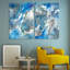 Subtle Blues I and II - Sans cadre, reproduction d'art sur verre