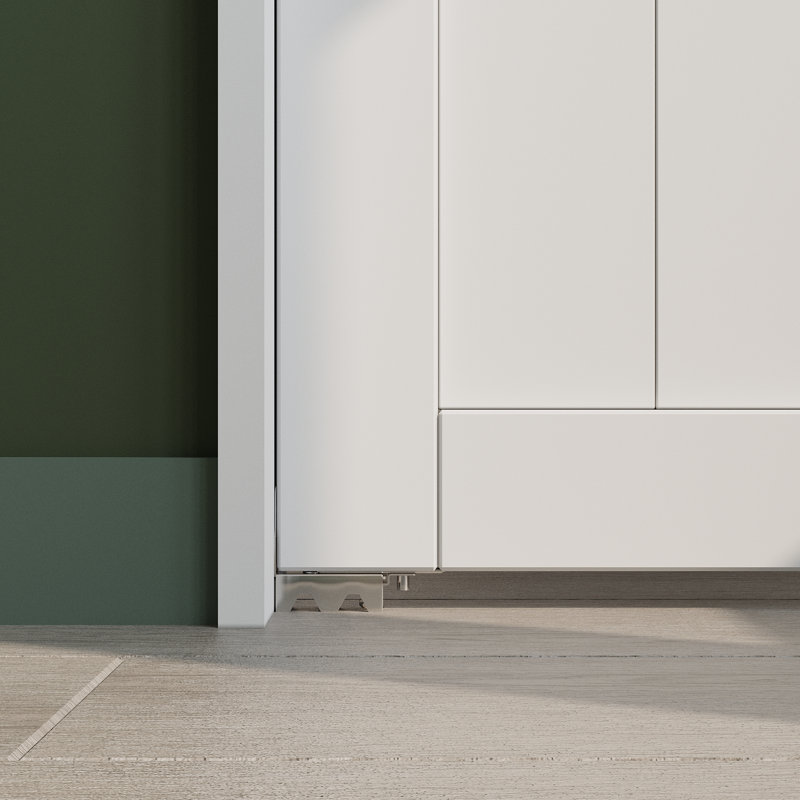 Porte pliante en verre et en bois manufacturé avec ensemble de quincaillerie, L 30 po x H 80 po