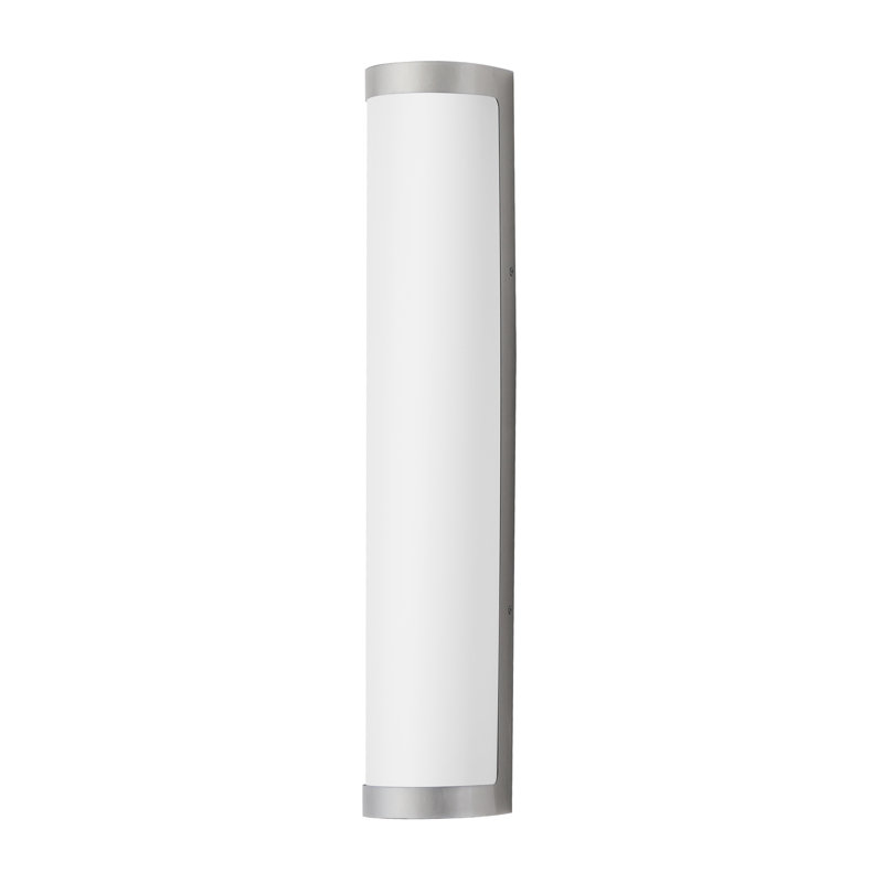 Halfpipe-Outdoor Wall Mount, Brushed Aluminum