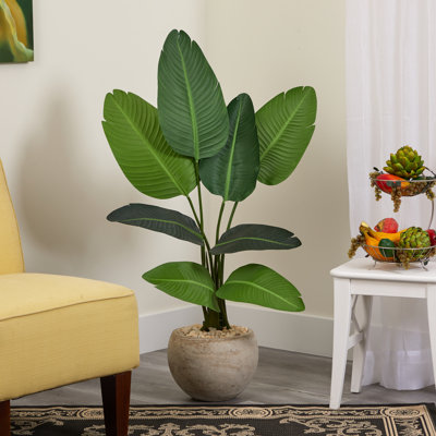 45 " H Faux Banana Leaf Tree