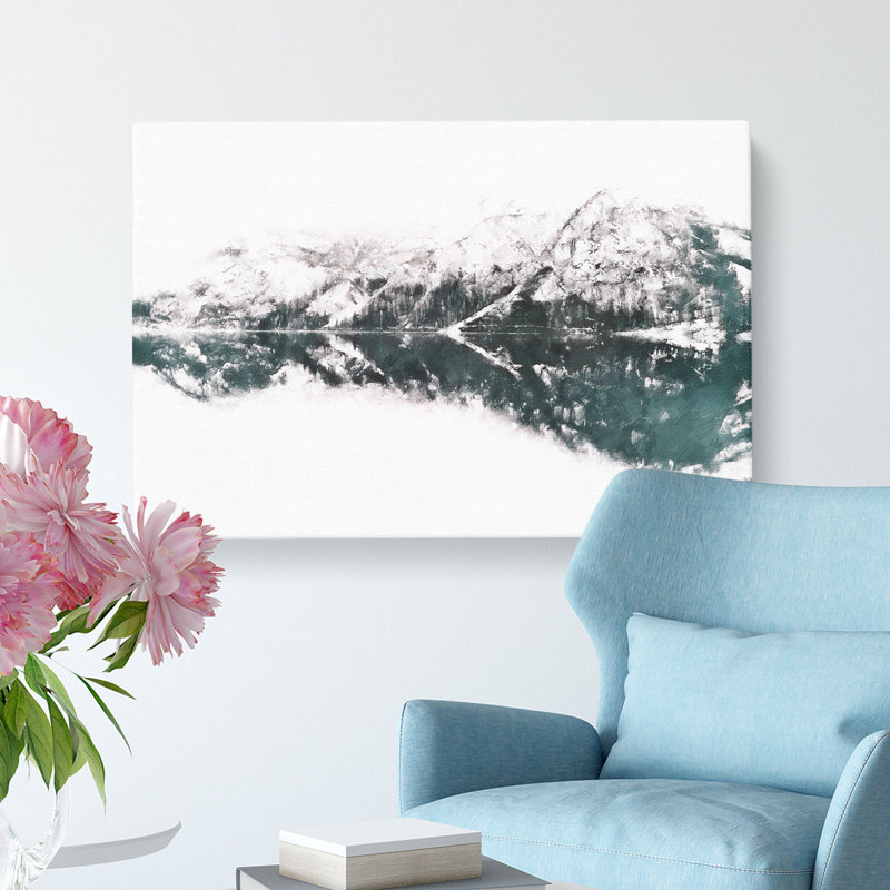 Lake Reflection In Italy - Wrapped Canvas, 40cm H x 60cm W x 3cm D