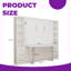 Grand lit escamotable mural peu encombrant avec bureau pliable et armoires latérales, lit rabattable vertical robuste pour les pièces multifonctionnelles