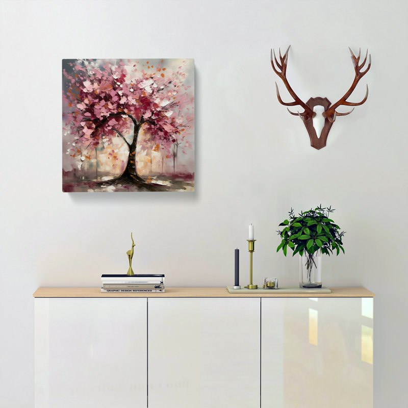 Cherry Blossom Tree Expressionism No.4 - Print, 50cm H x 50cm W x 3cm D