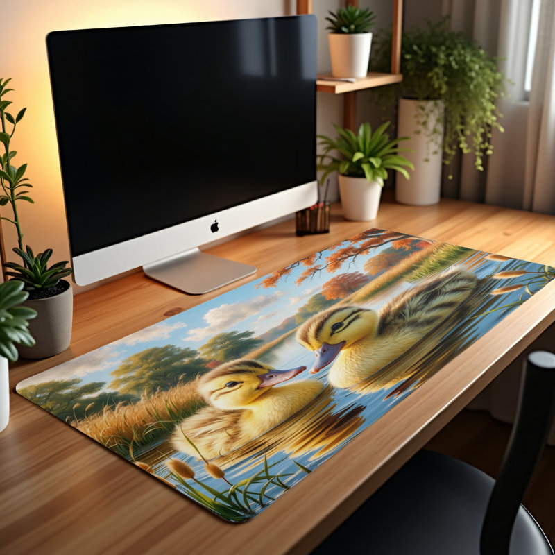 Polyester Desk Pad, 14.4x12.1