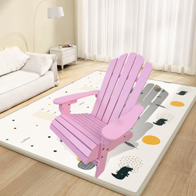 Chaise en bois rose - Confort intérieur et extérieur, bois massif, utilisation polyvalente, facile à assembler pour patio, véranda, terrasse, jardin, bord de piscine, assise confortable, installation