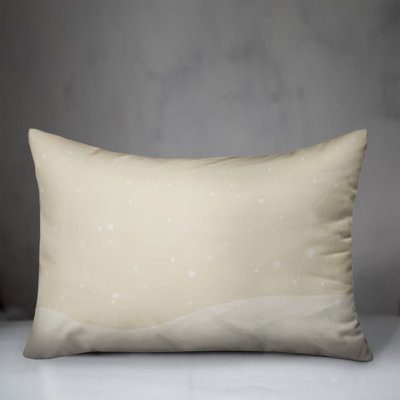 Snow Falling Pattern Rectangular Pillow Cover & Insert