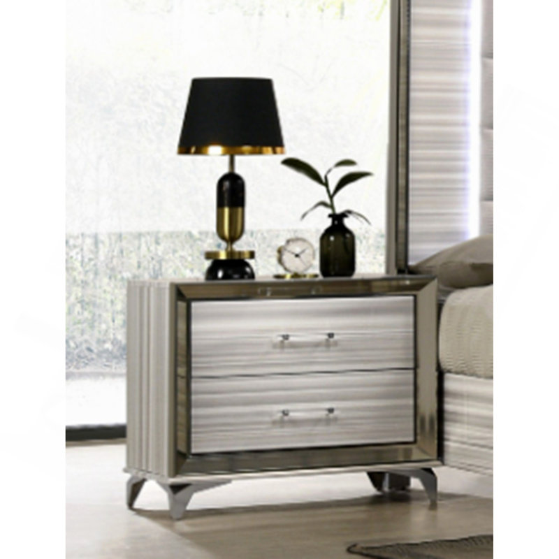 Table de chevet blanche Star