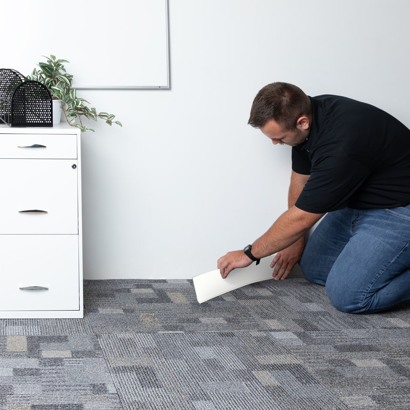 White Matte Vinyl Baseboard Roll, 4" x 120'