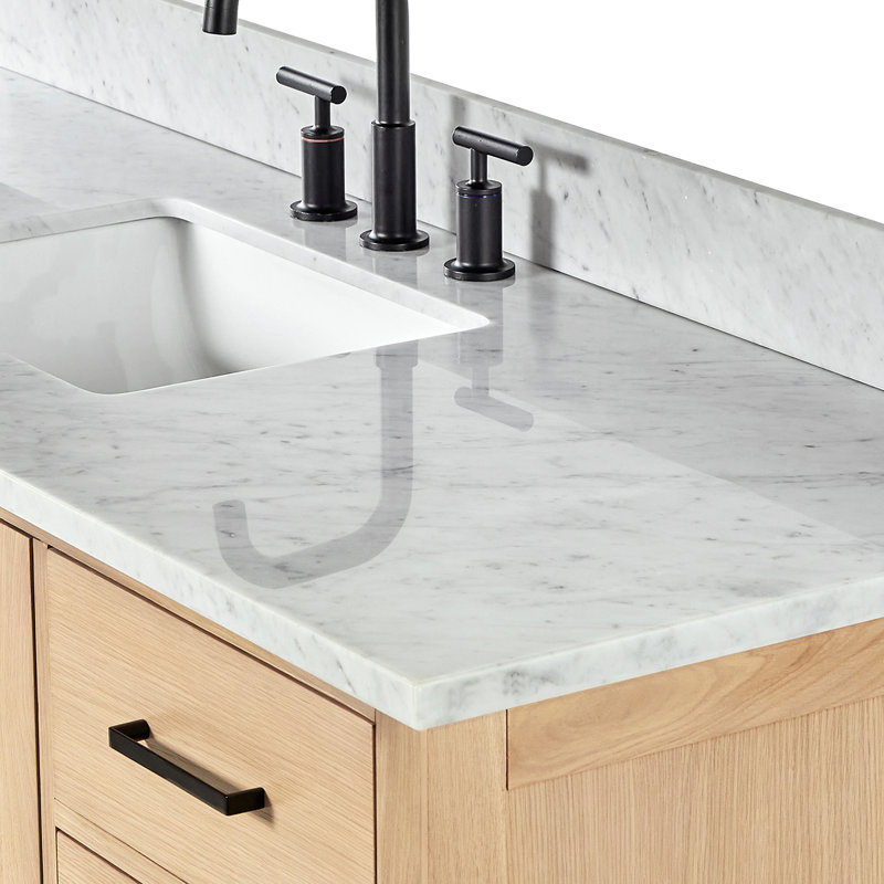 Ensemble de meuble-lavabo simple 61 po Flynt, Oak