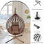 Garden Swing Egg Chair Seat Rattan Hanging Hammock With Cushions-124822027-124822025