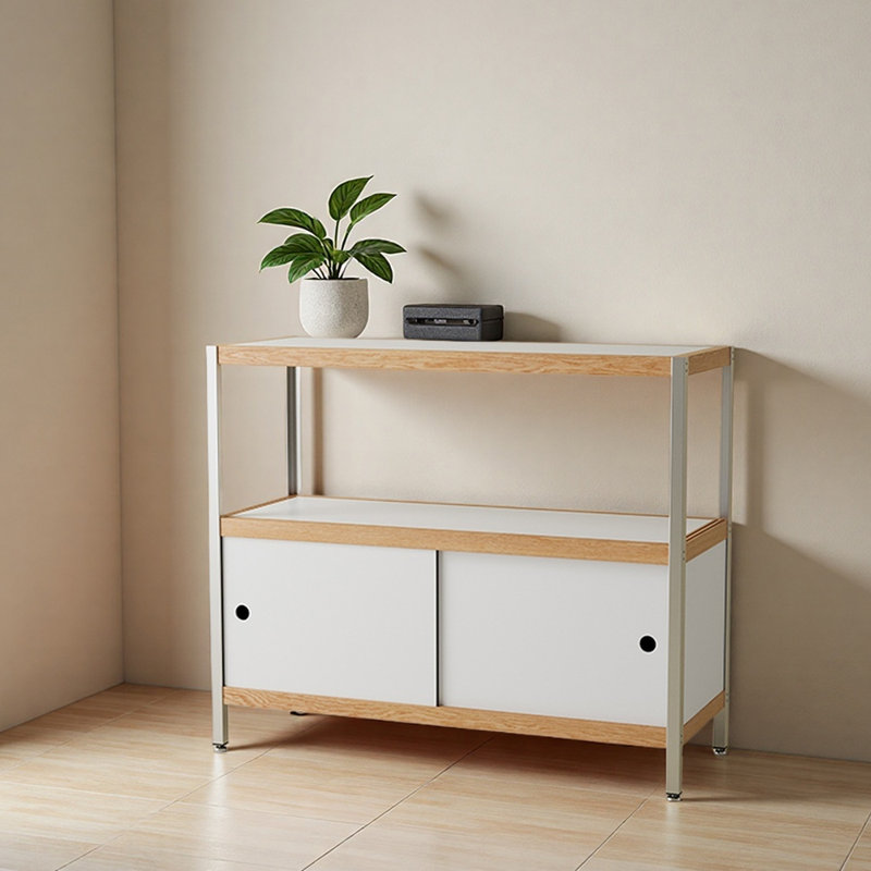 Chinese Style Entryway Cabinet, White