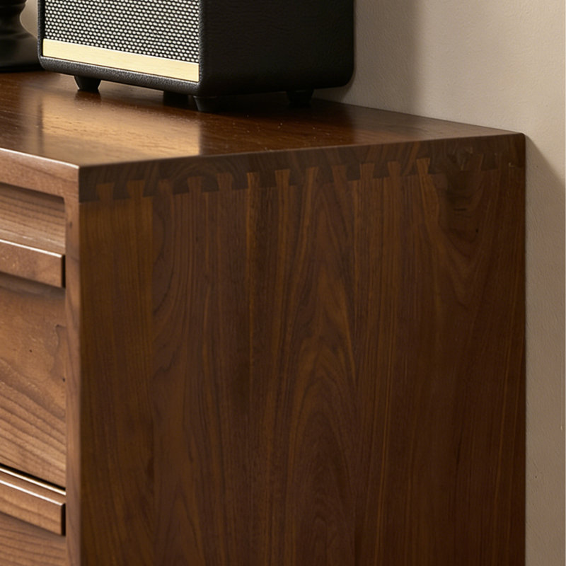 Meuble télé rétro-minimaliste, H 16,54 po x L 86,61 po x l 15,75 po