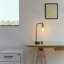  Lampe de bureau moderne à DEL dorée Elizabeth 16 po avec chargement USB et sans fil Elizabeth-137636867