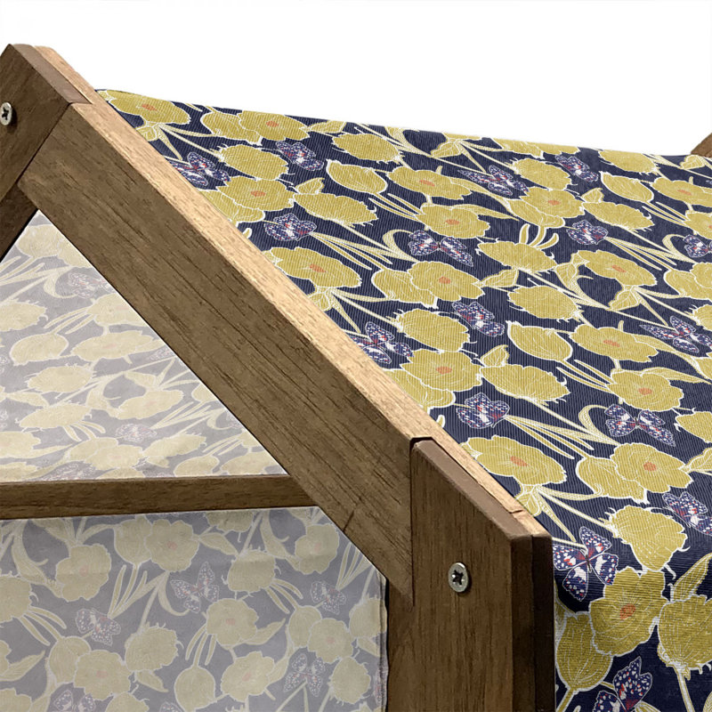 Niche pour chien en bois, H 32,28 po x l 39,37 po x P 28,35 po