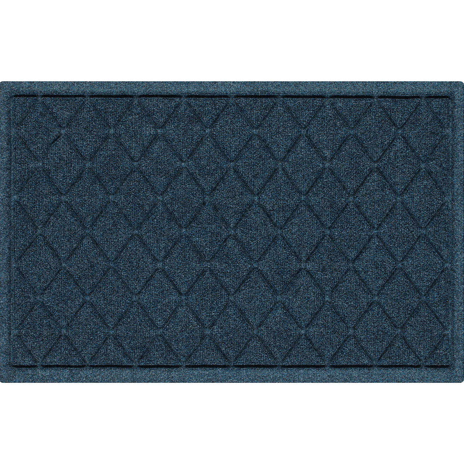 WaterHog Non-Slip Indoor/Outdoor Doormat, Navy, Rectangle 24" x 36"