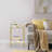 Beayer Glass Top End Table