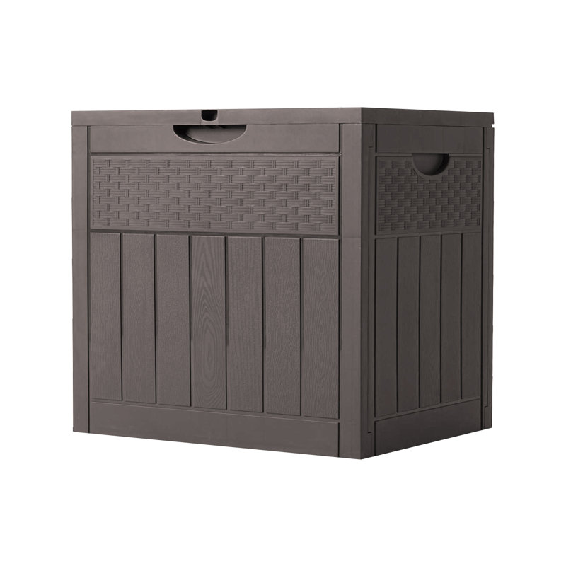 Living And Home 55.5cm W Plastic Deck Box in Brown